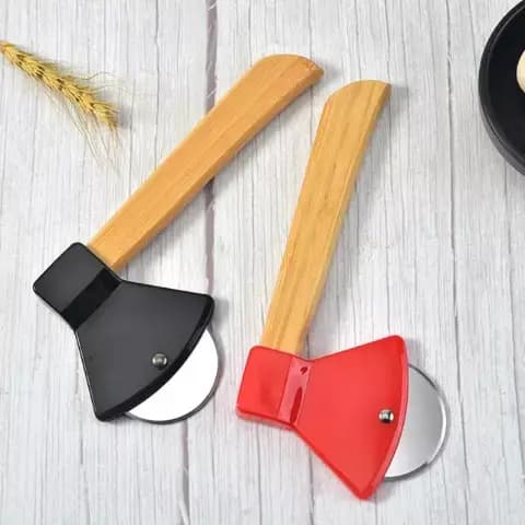wood handle pizza cutter